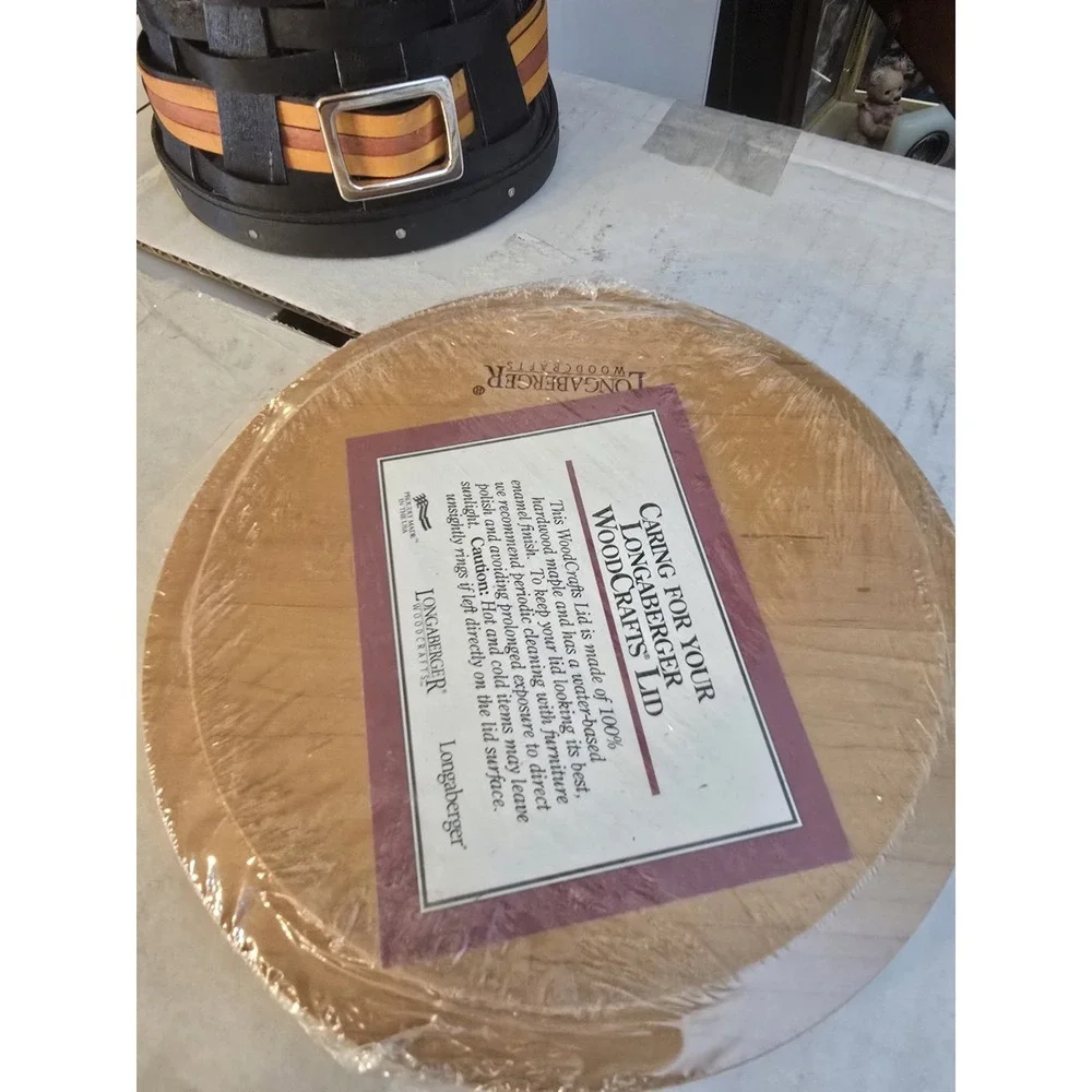 Longaberger Halloween Witches Hat [Used] And Pumpkin Face Lid [New]